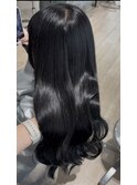 小顔レイヤー×韓国風×艶カラー×美ロング×顔まわりレイヤー