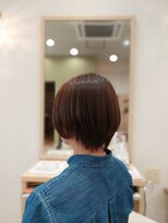 ヘアーズ 本店(HAIRZ)&nbsp;《HAIRZ 》藤井☆艶髪シナモンベージュ、グラボブショート