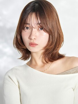 ラフィス ヘアー リノ 三宮店(La fith hair lino) 【La fith】くびれボブ×シースルーバング