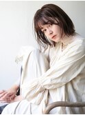 サイドバングでお悩みカバー♪アンニュイ外ハネボブ