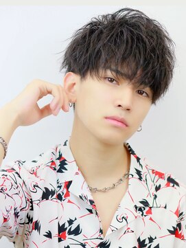 アトラクト(AttRact) スパイラルパーマ 刈り上げマッシュ