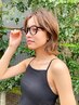 カット＋ブリーチなしWカラー ￥24,530→
