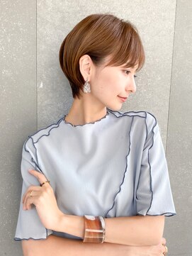 ロンド レグリーズ 立川(Lond leglise) ショート×顔周り×前髪×シルキーベージュ×グレージュカラー