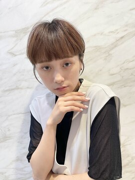 ロンドシェリ 仙台(Lond Cheri) くびれヘア/韓国 フェイスレイヤー グレージュカラー 髪質改善