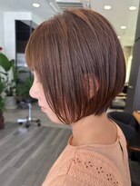 ビューエヒメ(VIEW EHIME)&nbsp;大人ラフウェーブ20代30代40代ボブブラウンスウィングショート