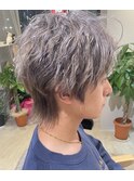 ウルフマッシュ×ミルクティーグレージュ
