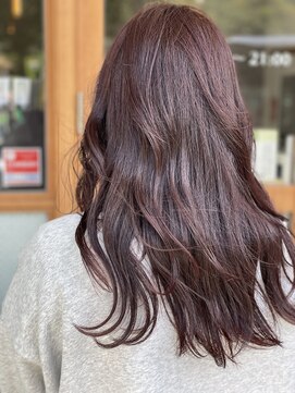 スナリー(Snaly) ピンクブラウン/ピンク/巻きアレンジ/レイヤースタイル/西原町