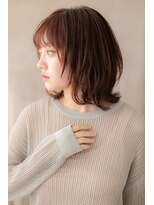 カバーヘア ブリス 川口(COVER HAIR bliss)&nbsp;フレンチカジュアルイヤリングカラーボブウルフZ川口20代30代