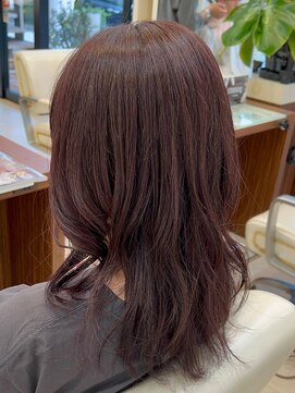 ヘアーアンドエステ ハラダ 滝ノ水店(Hair&Esthe Harada) ブリーチなしダブルカラー/ラベンダー/レイヤーロング