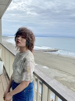 アンツ サザンリゾート 茅ヶ崎店(ANT'S Southern Resort)&nbsp;前髪/アンブレラカラー/こなれミディ/イメチェン/ウェーブパーマ