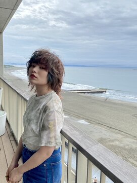 アンツ サザンリゾート 茅ヶ崎店(ANT'S Southern Resort) 前髪/アンブレラカラー/こなれミディ/イメチェン/ウェーブパーマ