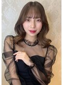 髪質改善ミディアムくびれカール/静岡 髪質改善 縮毛矯正 カラー