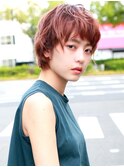 【La fith】マッシュショート×ピンクベージュ