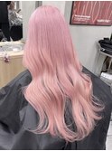 イメチェン/ホワイトブロンド/外ハネボブ/ワイドバング/渋谷