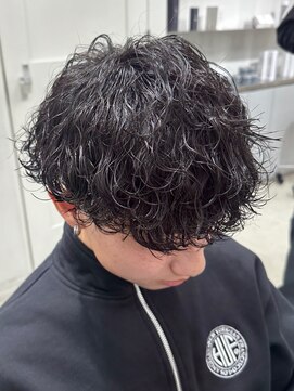 フィフス 名駅(fifth) 再現性高い波巻きスパイラルパーマ×刈り上げマッシュ