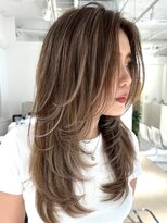 ヘアーサロングランデ(HAIR SALON GRANDE)&nbsp;ハイライトカラーミルクティーベージュレイヤーカット