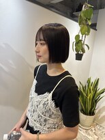 ノブレス ノアール(NOBLESSE NOIR)&nbsp;カシスブラウン×ミニボブ