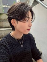 ソレイユトウキョウシブヤ(SOLEIL TOKYO shibuya)&nbsp;メンズショートセンターパートフェザーパーマ
