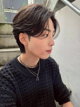 ソレイユトウキョウシブヤ(SOLEIL TOKYO shibuya) メンズショートセンターパートフェザーパーマ