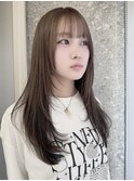 ダブルカラーハイトーンカラーヘーゼルベージュカラーグレージュ