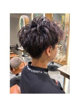 オレロ 国立(olelo) 暗めカラー/グランマッシュ/デザインカラー/フェザーパーマ/国立