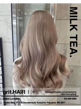 グリット ヘアープラス(grit.HAIR|+) 【grit.】ミルクティーベージュ