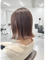 レア 新越谷(LEA)&nbsp;切りっぱなしボブ美髪ピンクブラウンエアリーロング