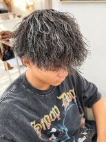 ユイマァルスロウ 岡山(YUIMARLSLOW) 岡山メンズサロン20代30代ホワイトメッシュツイストスパイラル