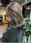 ハンサムショートショートボブラベンダーグレージュ