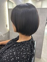 セカンド 鴨江店(2COND) さらツヤ丸みショートボブ