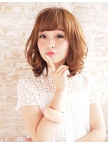 おろし流しバングで上品ヘア