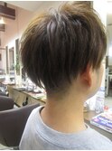 【見附・今町】ミルキーベージュ 束感マッシュ
