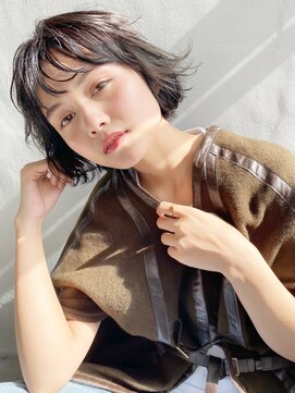 アイティーバイアルバム 藤沢店(IT by ALBUM) ウェーブボブ_カーキグレージュマッシュショート_38120