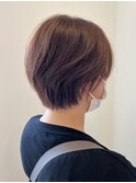 カカオ色×ショートボブ
