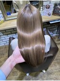 【髪質改善】超高濃度水素ケアで作るナチュラルベージュ