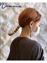 モアナ バイ ヘッドライト大宮店(Moana by HEADLIGHT)&nbsp;Moana【大宮】#結べるボブ#オレンジベージュ#ブリーチ