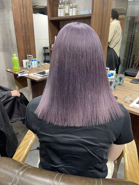 ラフ(LAFF) #バレイヤージュ#グレージュカラー#ボブウルフ#ココアベージュ