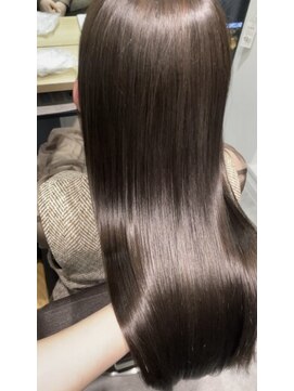 テラスヘアラボ 新潟駅南(TERRACEhairLab.) 【プレミアムイルミナカラー】透明感ミルクティーベージュ