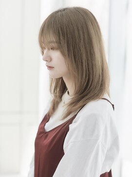 アンフィニー 銀座(ANFINI) オリーブベージュ/大人透明感/レイヤー/シャギー/