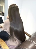 暗髪韓国風チョコレートブラウン