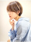 前髪ありなし面長丸顔/20代/30代/40代/ハイライト/ボブ【荒牧】