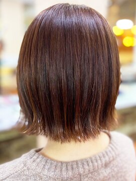 アークスヘアー 20代30代40代髪質改善カラーココアブラウン透明感外ハネボブ