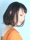 40代50代似合わせ小顔美髪シアーカラーカールショート