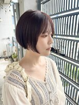 ホロン 池袋(HOLON) 小顔オレンジブラウンショートヘア