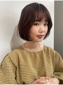 【nanami】 naturalなオレンジブラウン × ミニボブ