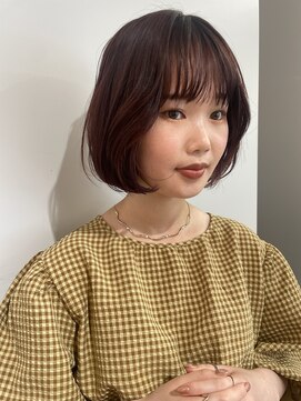 オルカ(orca) 【nanami】 naturalなオレンジブラウン × ミニボブ