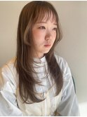 【藤木】20代/l顔まわりレイヤー×ベージュ