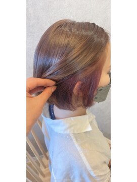 バランス(balance) インナーカラー×ボブ