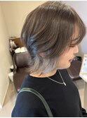 インナーカラー(明るめグレージュ)