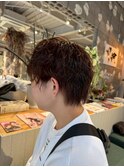 タイトシルエット×フェザーパーマ
